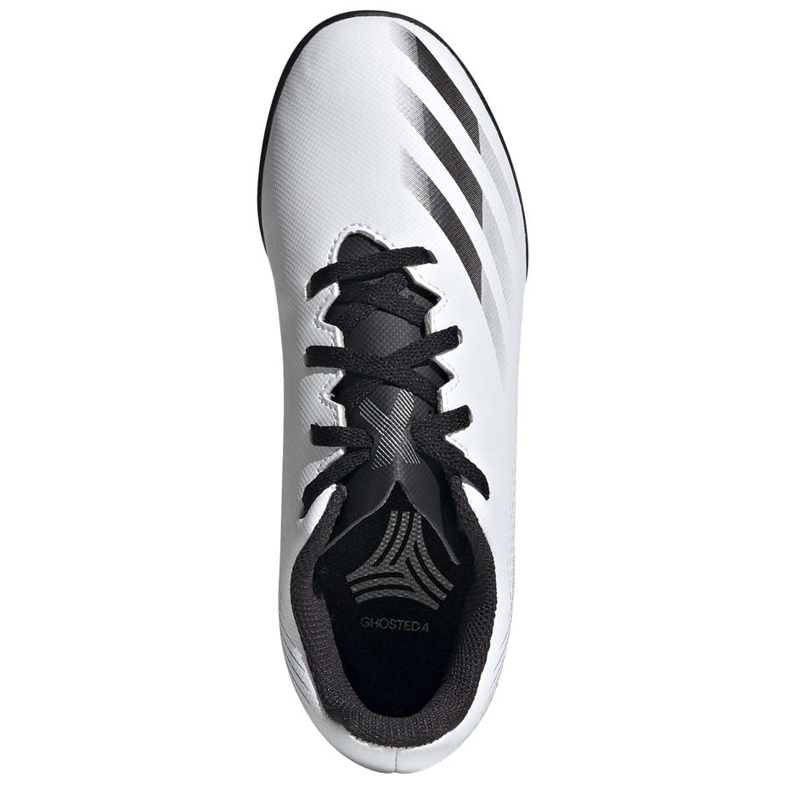 Chaussures de foot Adidas X GHOSTED.4 Tf Junior FW6801 blanc gris 1