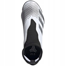 Chaussures de foot Adidas Predator 20.3 Ll Tf Junior FW9211 blanche blanche 1