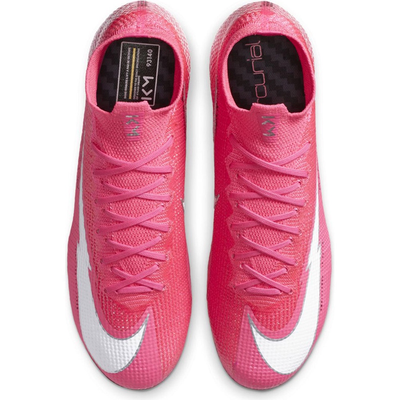 Nike Mercurial Superfly 7 Elite Km Fg DB5604 611 chaussures de football rose rose 1
