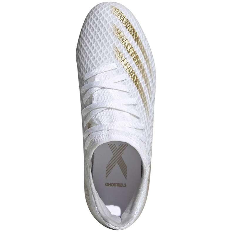 Chaussures de football Adidas X GHOSTED.3 Fg Junior EG8210 blanc blanc 1