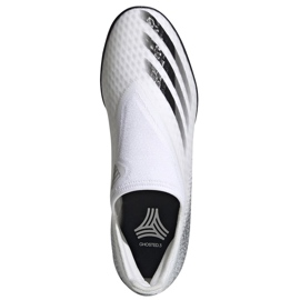 Chaussures de foot Adidas X GHOSTED.3 Ll Tf EG8158 blanche blanche 1