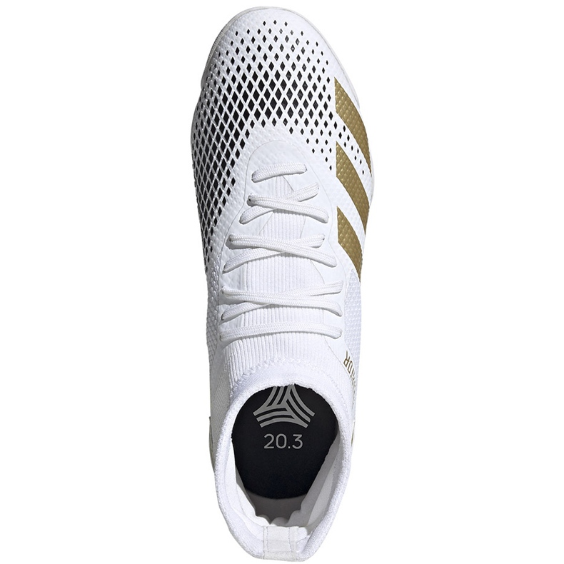 Adidas Predator 20.3 In FW9194 chaussures de football blanche 1