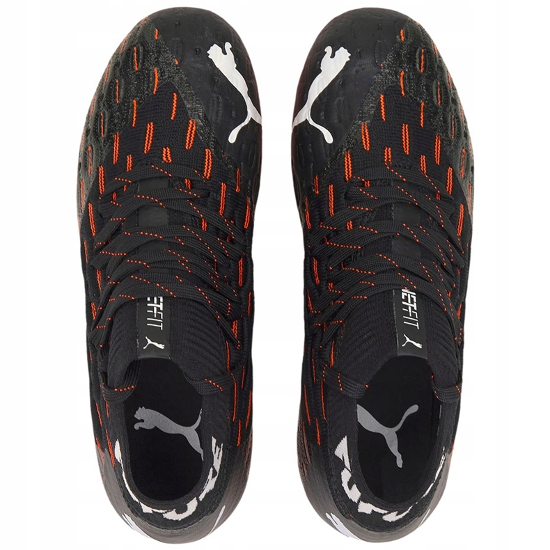 Chaussures de foot Puma Future 6.1 Netfit Fg Ag Junior 106200 01 noir 1
