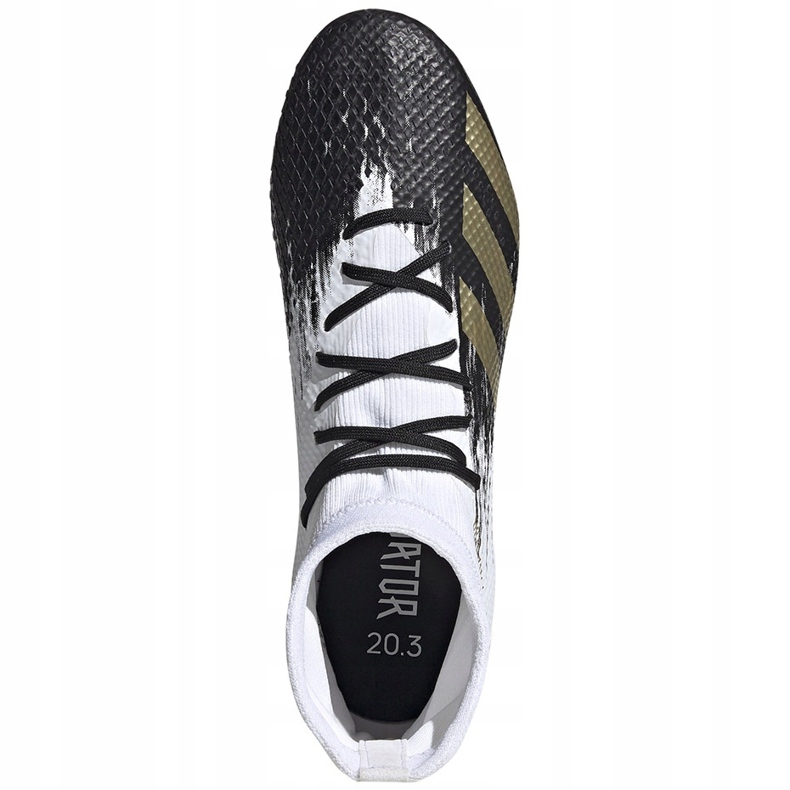 Chaussures de foot Adidas Predator 20.3 Sg FW9187 blanche 1 Chaussures de foot Adidas Predator 20.3 Sg FW9187 blanche 1