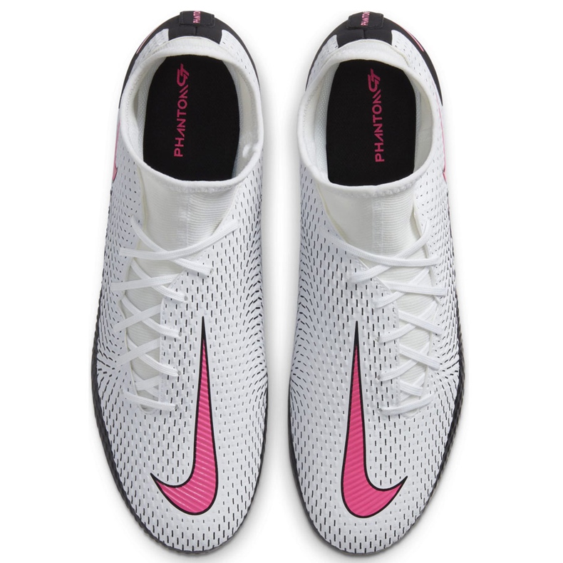 Chaussure de football Nike Phantom Gt Academy Df FG / MG CW6667 160 blanche blanche 1 Chaussure de football Nike Phantom Gt Academy Df FG / MG CW6667 160 blanche blanche 1