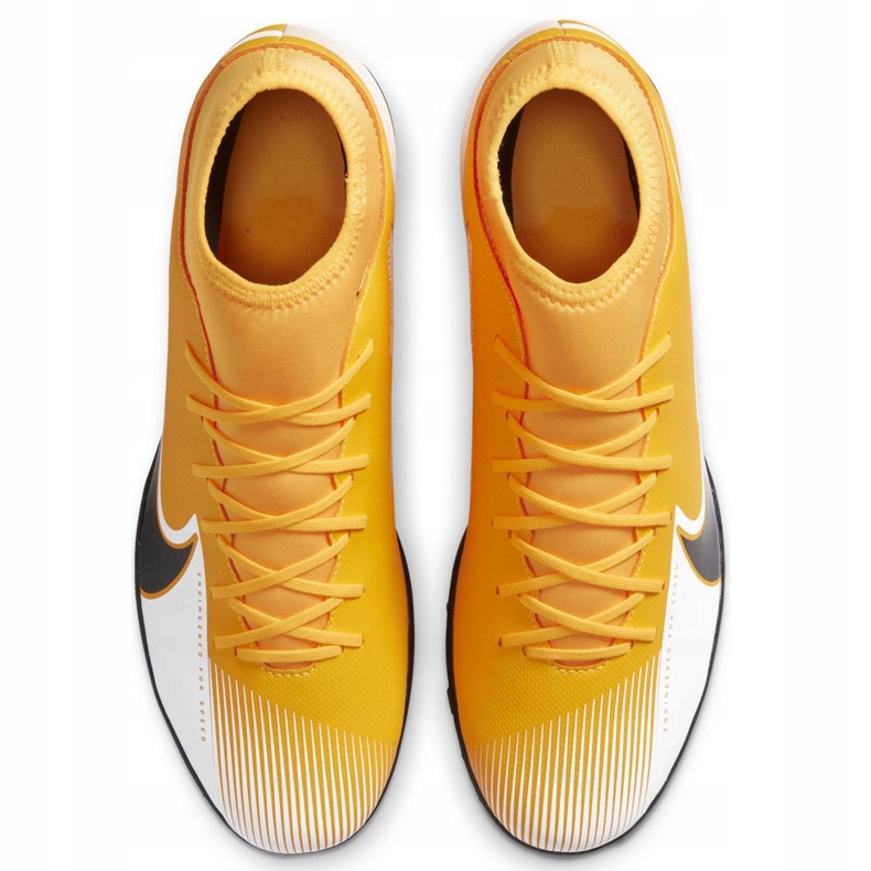 Chaussure de football Nike Mercurial Superfly 7 Club Tf AT7980 801 orange jaune 1 Chaussure de football Nike Mercurial Superfly 7 Club Tf AT7980 801 orange jaune 1