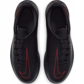 Nike Jr Phantom Gt Club Ic CK8481 060 chaussures de football blanche le noir 1