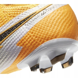 Nike Mercurial Superfly 7 Elite Fg Junior AT8034 801 chaussures de football jaune jaune 6