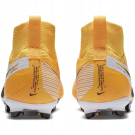 Nike Mercurial Superfly 7 Elite Fg Junior AT8034 801 chaussures de football jaune jaune 4