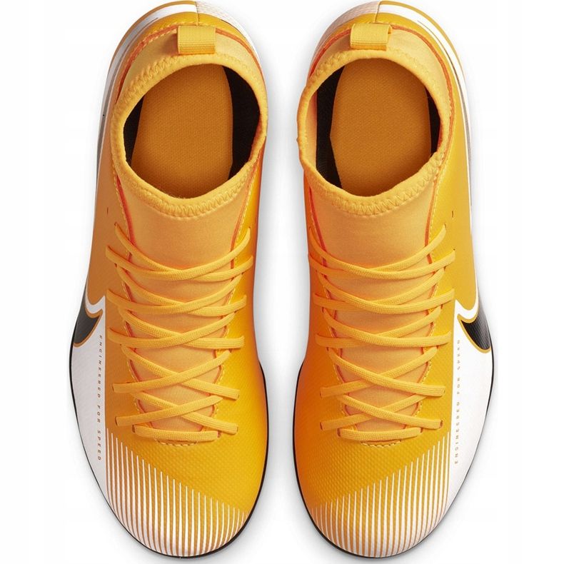 Chaussures de football Nike Mercurial Superfly 7 Club FG / MG Junior AT8150 801 orange jaune 1 Chaussures de football Nike Mercurial Superfly 7 Club FG / MG Junior AT8150 801 orange jaune 1