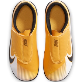 Nike Mercurial Vapor 13 Club Mg PS (V) Junior AT8162 801 chaussures de football orange jaune 1 Nike Mercurial Vapor 13 Club Mg PS (V) Junior AT8162 801 chaussures de football orange jaune 1