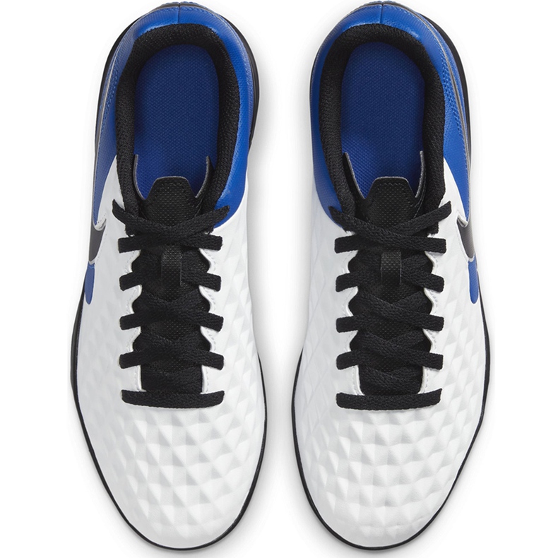 Nike Tiempo Legend 8 Club Tf Junior AT5883 104 chaussures de football bleu blanche 1
