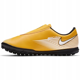 Nike Mercurial Vapor 13 Club Tf PS (V) Junior AT8178 801 chaussures de football orange jaune jaune 3