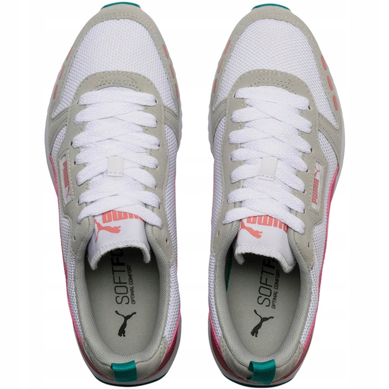 Chaussures femme Puma R78 blanc-beige-rose-turquoise 373117 12 blanche multicolore 1