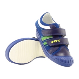 Chaussures garçon Bartek 65498 bleu marine blanc vert 3