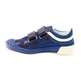 Chaussures garçon Bartek 65498 bleu marine blanc vert 2