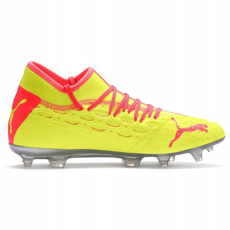 Chaussures de foot Puma Future 5.2 Netfit Osg Evo Fg Ag 106007 01 jaune rouge 1