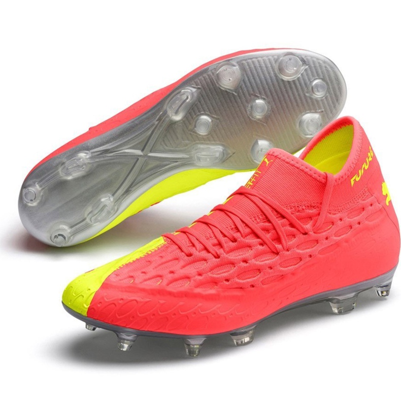 Chaussures de foot Puma Future 5.2 Netfit Osg Evo Fg Ag 106007 01 jaune rouge 2