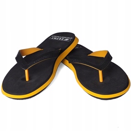 Chaussons homme 4F jaune H4L20 KLM005 71S le noir 1