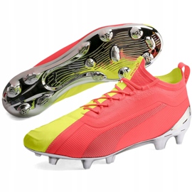 Chaussures de foot Puma One 20.1 Fg Ag 105956 01 jaune jaune 3