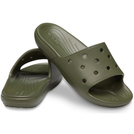 Claquettes Crocs Classic kaki 206121 309 vert 1