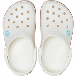 Crocs pour enfants Crocband Rainbow Glitter Clg K blanc 206151 100 1