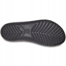 Sandales pour femmes Crocs Serena Metallic Bar Sdl W noir-or 206421 751 le noir le noir 5