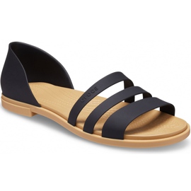 Sandales femme Crocs Tulum Open Flat W noir 206 109 00W le noir 3