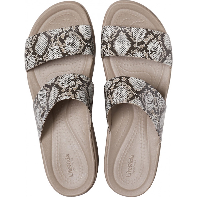 Chaussons Crocs pour femmes Brooklyn Mid Wedge W Multi Stucco 206219 93T beige 1 Chaussons Crocs pour femmes Brooklyn Mid Wedge W Multi Stucco 206219 93T beige 1