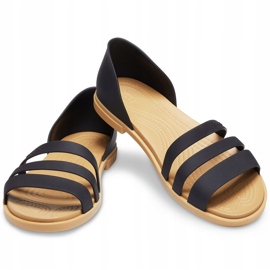 Sandales femme Crocs Tulum Open Flat W noir 206 109 00W le noir 2