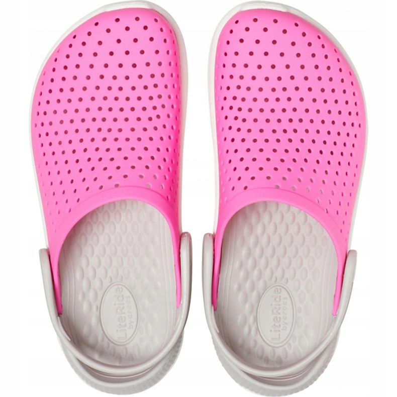 Crocs for kids LiteRide Clog Kids rose-blanc 205964 6QR 1 Crocs for kids LiteRide Clog Kids rose-blanc 205964 6QR 1