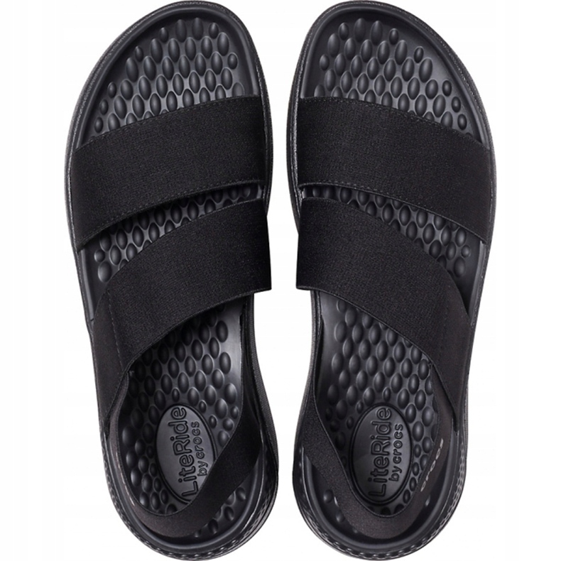Crocs LiteRide Stretch Sandale W noir 206081 060 le noir 1