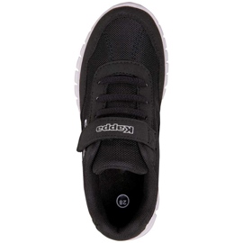 Kappa Follow K chaussures pour enfants noir et blanc 260604K 1110 le noir 1
