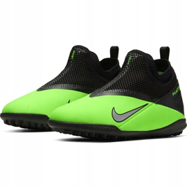 Nike Phantom Vsn 2 Academy Df Tf Junior CD4078 306 chaussures de football multicolore vert 3