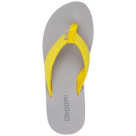 Chaussons femme Kappa Pahoa jaunes 242668 4014 2