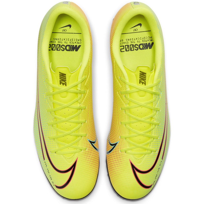 Chaussure de football Nike Mercurial Vapor 13 Academy Mds Tf CJ1306 703 multicolore jaune 1