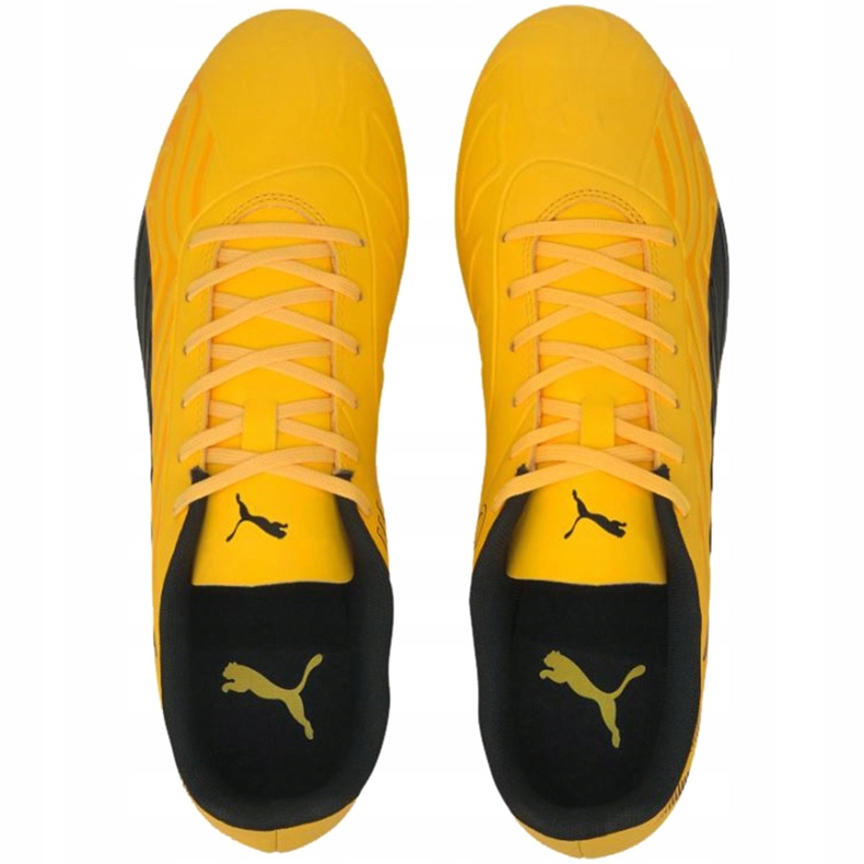 Chaussures de football Puma One 20.4 Fg Ag 105831 01 jaune 2