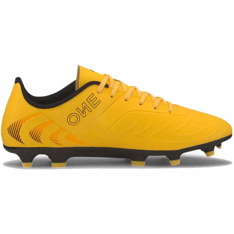 Chaussures de football Puma One 20.4 Fg Ag 105831 01 jaune 1