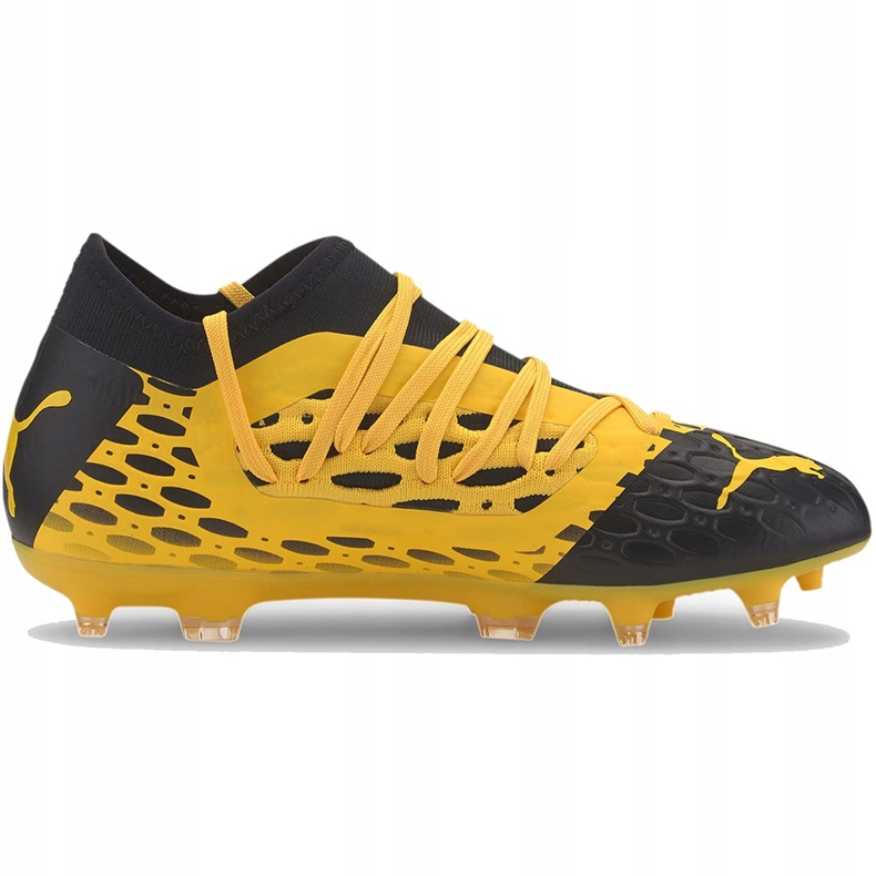 Chaussures de foot Puma Future 5.3 Netfit Fg Ag Junior 105806 03 jaune 1