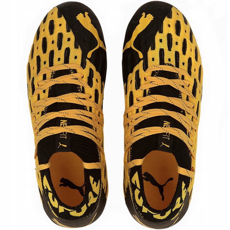 Chaussures de foot Puma Future 5.1 Netfit Fg Ag Junior 105805 02 jaune 1