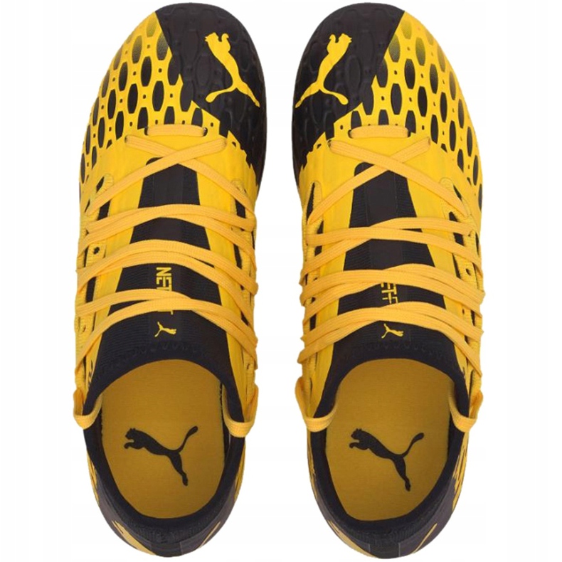 Chaussures de foot Puma Future 5.3 Netfit Fg Ag Junior 105806 03 jaune 2