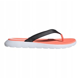 Chaussons Adidas Femme Comfort Flip Flop orange-noir-blanc EG2064 1