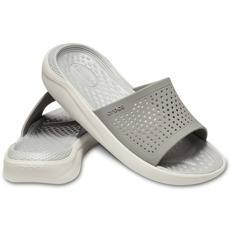 Crocs Literide Slide gris 205 183 06J 1 Crocs Literide Slide gris 205 183 06J 1