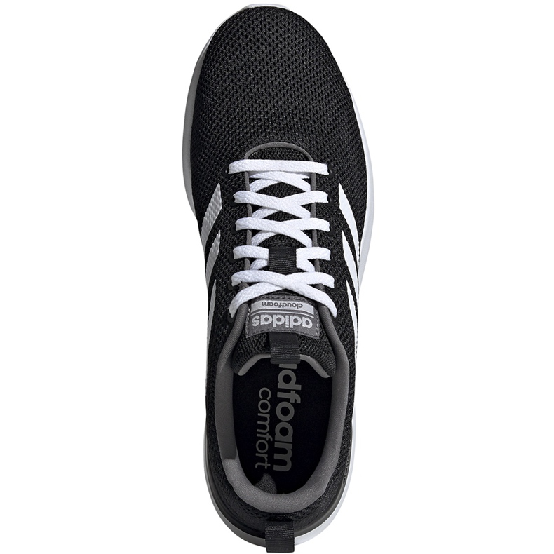 Chaussures homme Adidas Lite Racer Cln noir et blanc EE8138 1