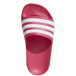 Chaussons Adidas Adilette Aqua K rose pour enfants EF1749 blanche 1