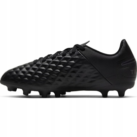 Nike Tiempo Legend 8 Club FG / MG Junior AT5881 010 chaussures de football noir noir 1