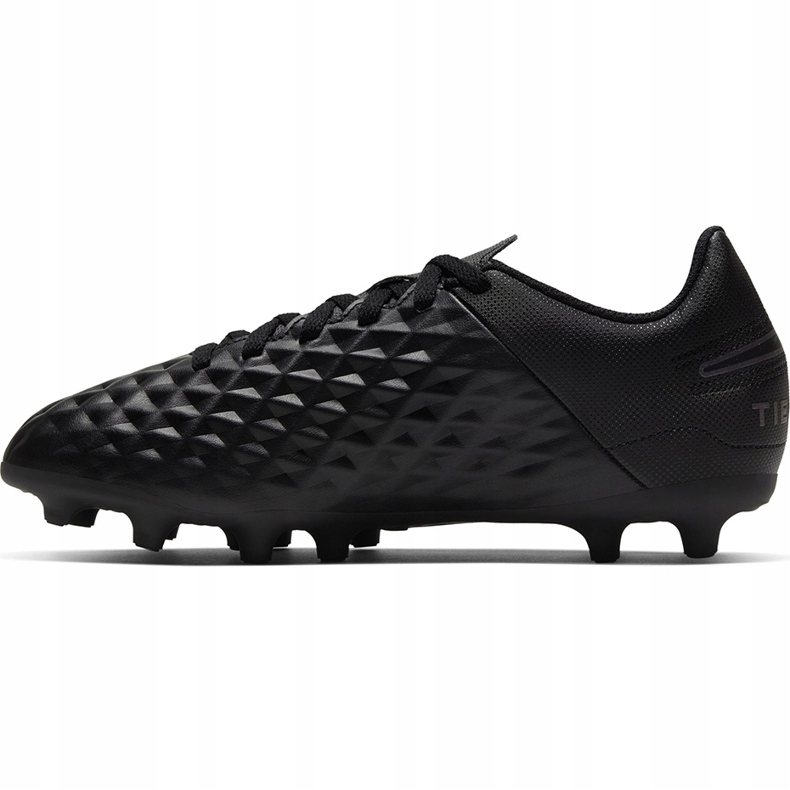 Nike Tiempo Legend 8 Club FG / MG Junior AT5881 010 chaussures de football noir noir 1