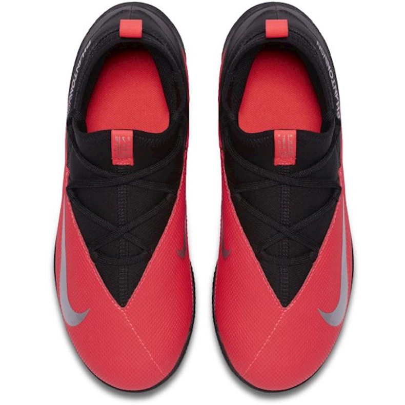 Nike Phantom Vsn 2 Club Df Ic Junior CD4072 606 chaussures de football rouge noir 1
