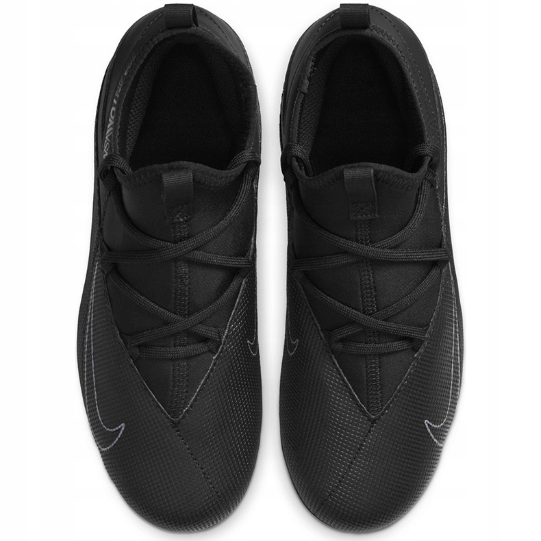 Nike Phantom Vsn 2 Club Df FG / MG Junior CD4061 010 chaussures de football noir noir 1