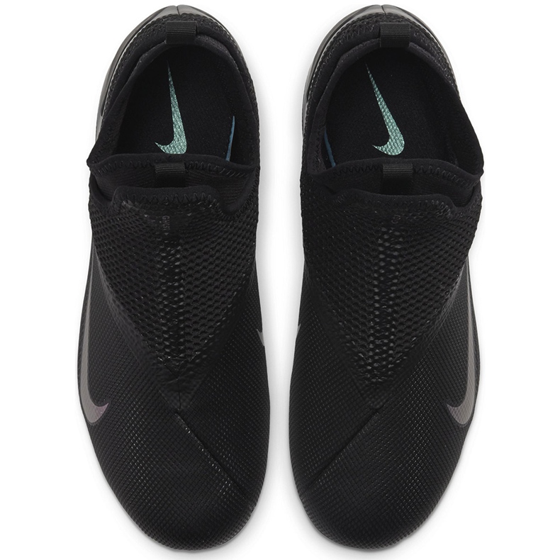 Nike Phantom Vsn 2 Academy Df FG / MG Junior CD4059 010 chaussures de football noir noir 1
